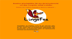 Desktop Screenshot of lingofox.de